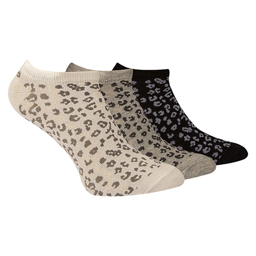 A Pack Of 3 Pieces Ankle Printed Socks MultiColoure For Women