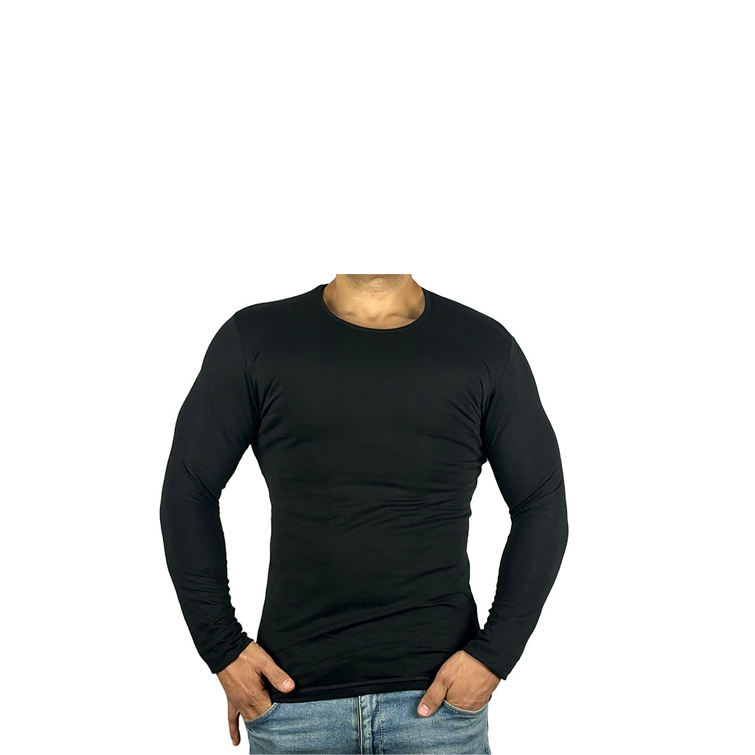 Sleeve Undershirt, Black For men