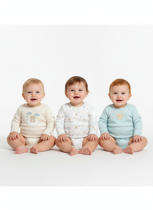 A Pack Of 3 Pieces Slevee Baby UnderWear Cotton 100% , MultiColoure