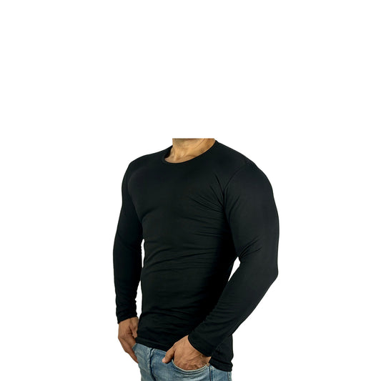 Sleeve Undershirt, Black For men