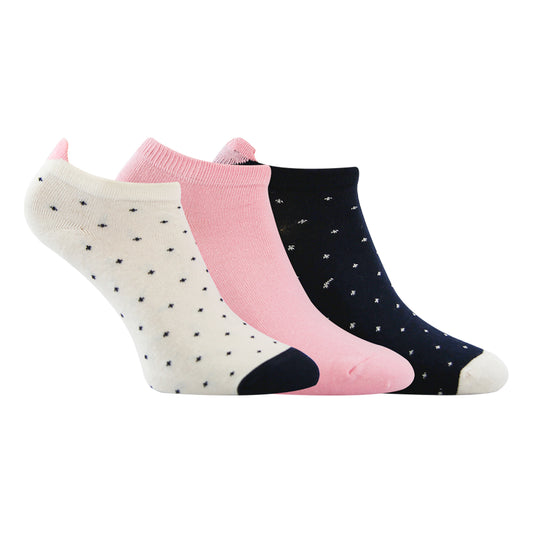 A Pack Of 3 Pieces Plain LowCut Socks , MultiColoure