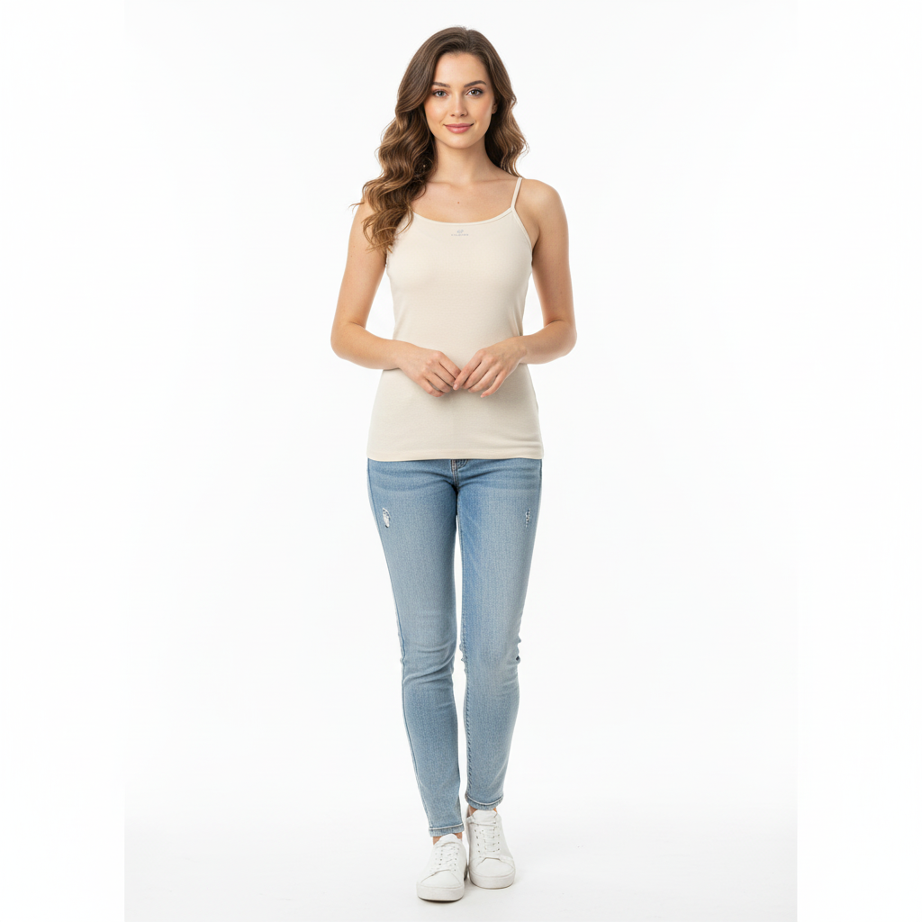 Basic Plain Protel Biege For Women