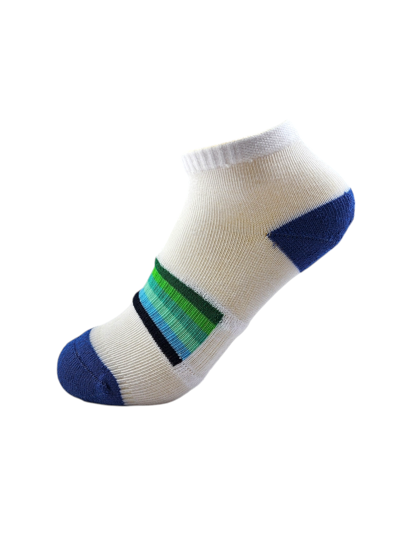 A Pack Of 3 Ankle Plain Socks Liner Heel And Toe MultiColoure