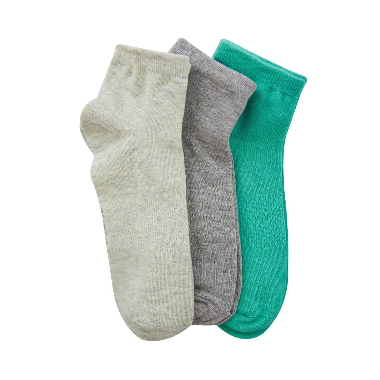 A Pack Of 3 Pieces Plain Short Socks , MultiColoure