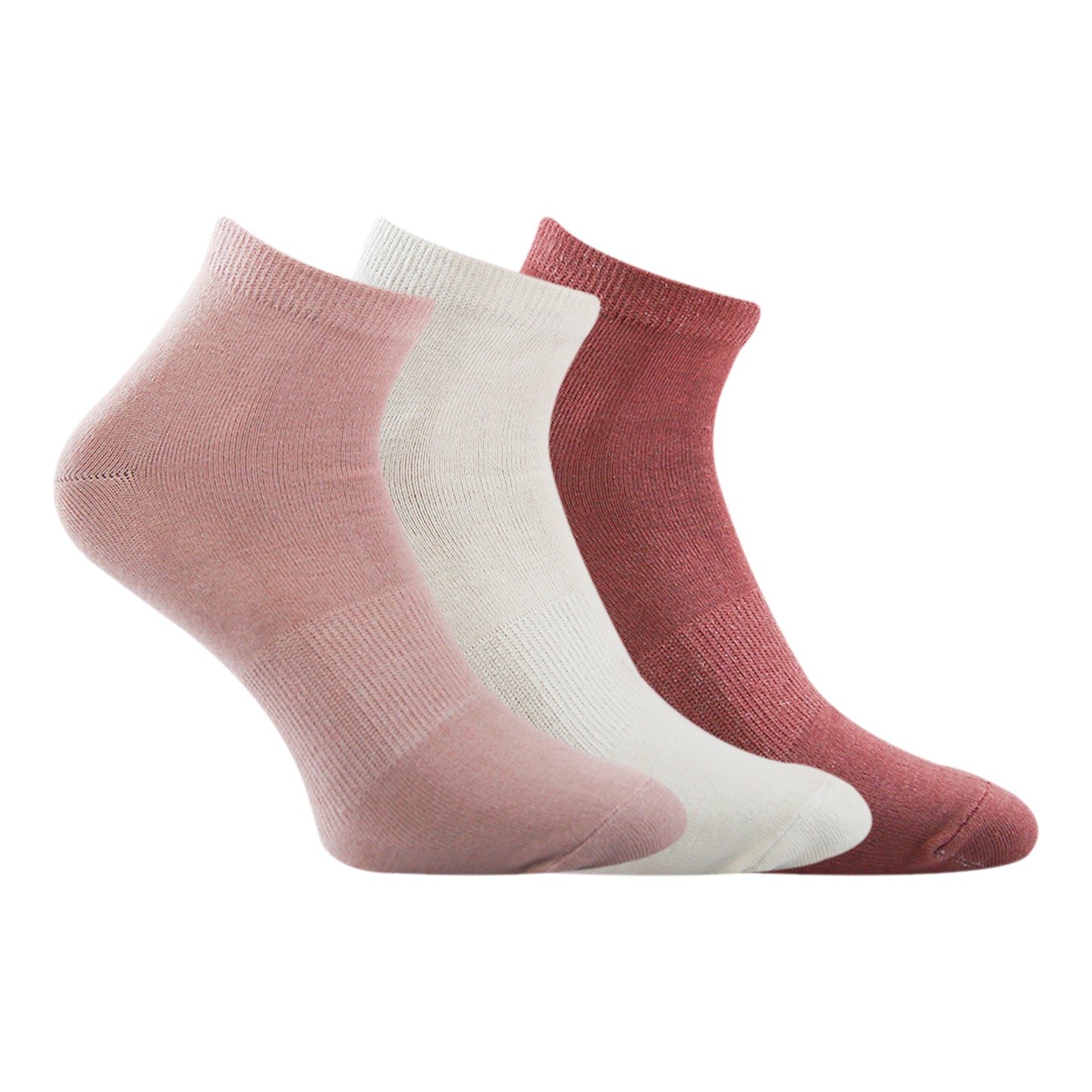 A Pack Of 3 Pieces Plain Short Socks , MultiColoure