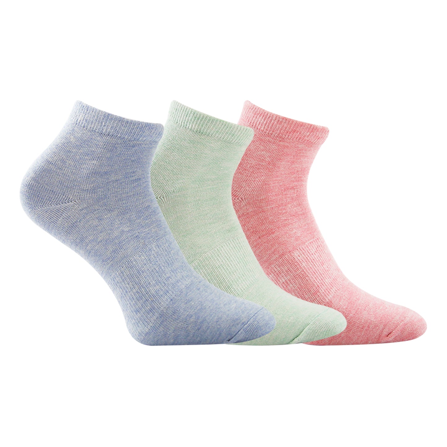 A Pack Of 3 Pieces Plain Short Socks , MultiColoure