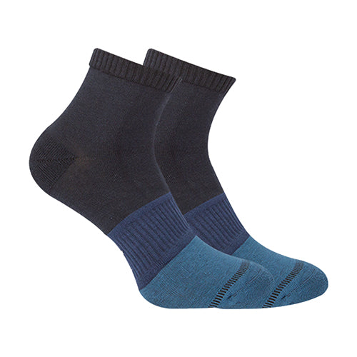 Short Plain Socks Liner Heel And Toe MultiColoure For Men