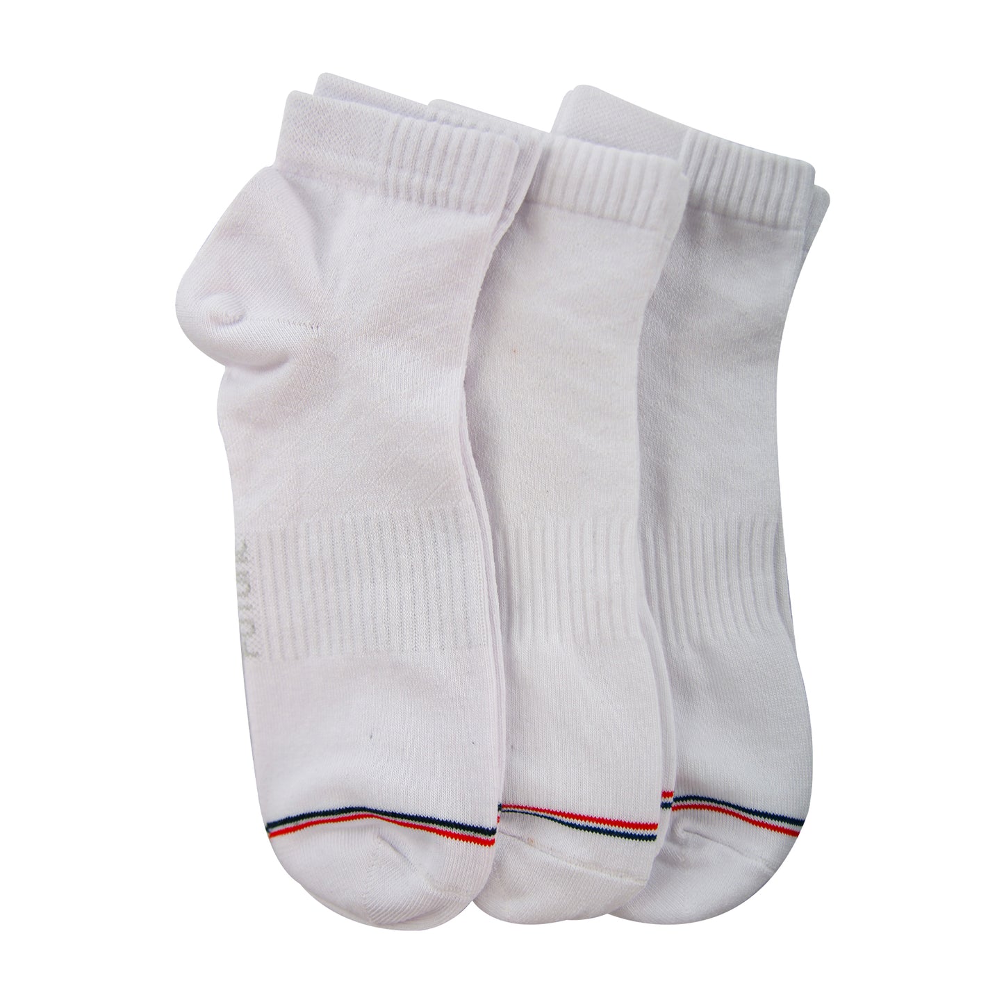 A Pack Of 3 Pieces Plain Short Socks , White For Men