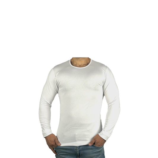 Sleeve Undershirt, White For men