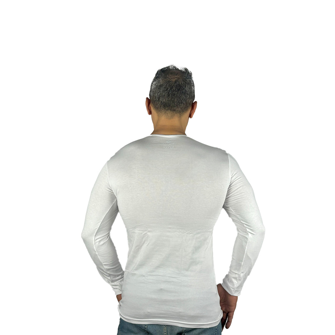 Sleeve Undershirt, White For men