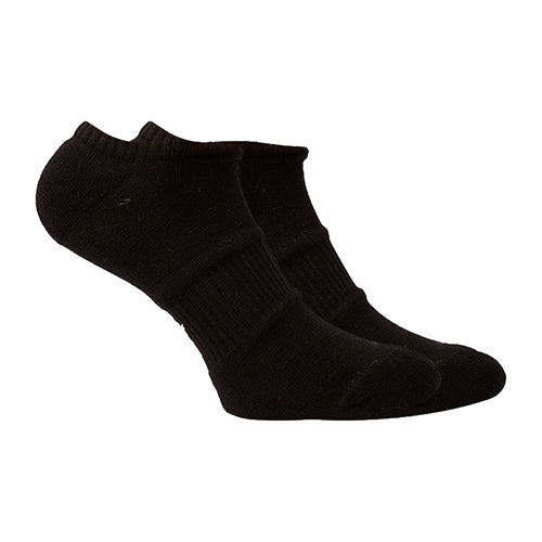 LowCut Plain Socks Liner Heel And Toe Black For Men