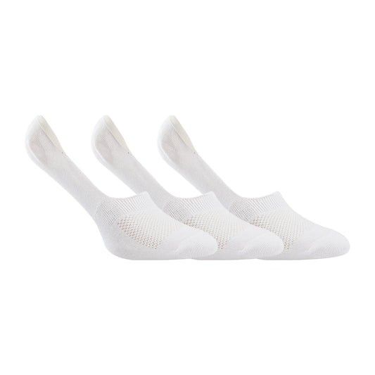 A Pack Of 3 Pieces Invisible Plain Socks White For Men