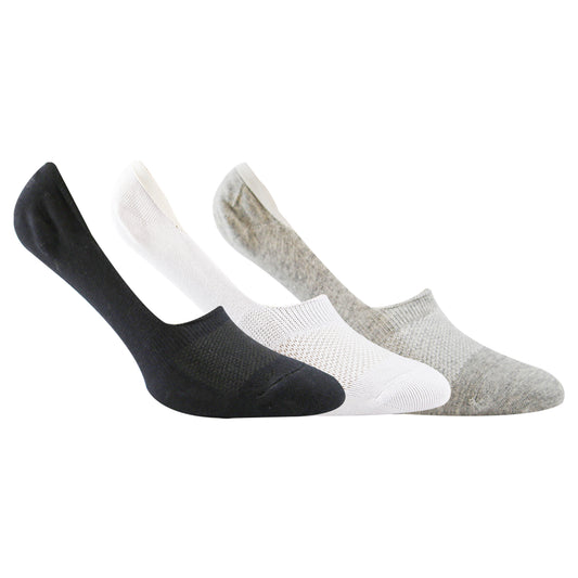 A Pack Of 3 Pieces Invisible Plain Socks MultiColoure For Men