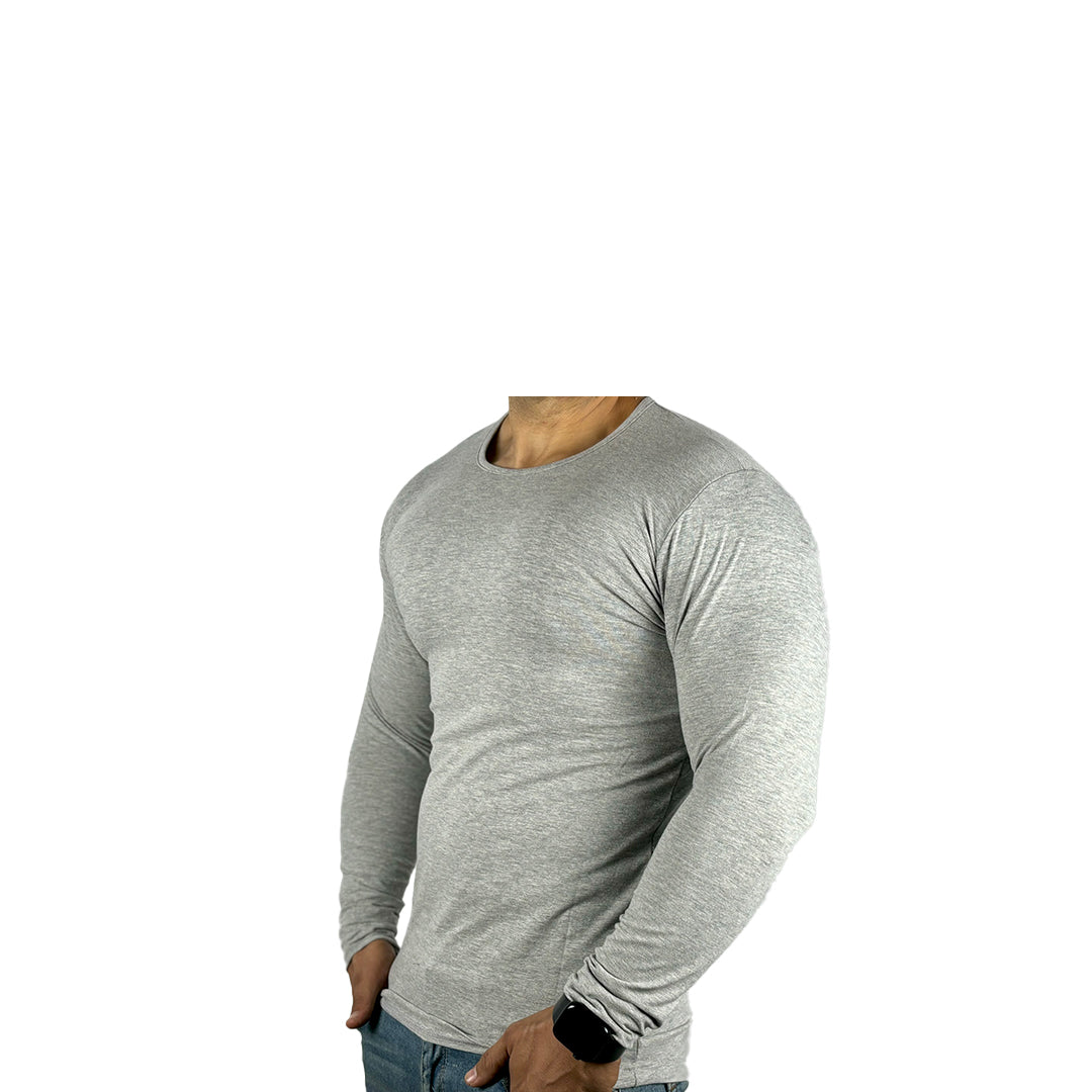 Sleeve Undershirt, Grey For men