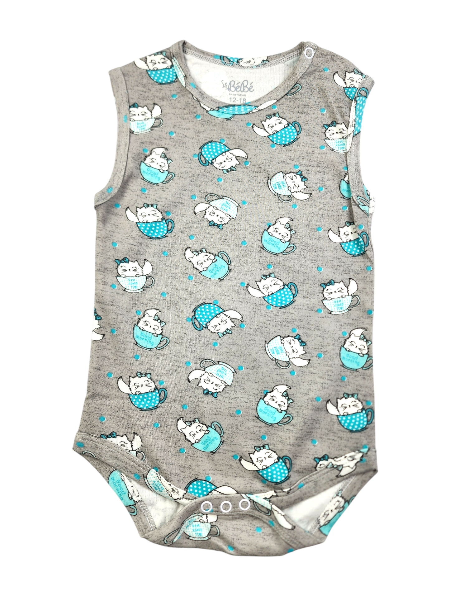 A Pack Of 3 Pieces Sleveeless Baby UnderWear Cotton 100% , MultiColoure