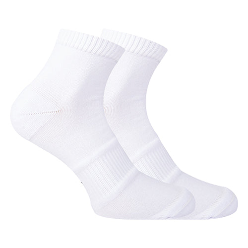 Short Plain Socks Liner Heel And Toe White For Men