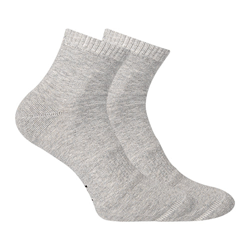 Short Plain Socks Liner Heel And Toe Grey For Men