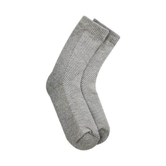 Long Plain Socks Half Terry Grey For Men