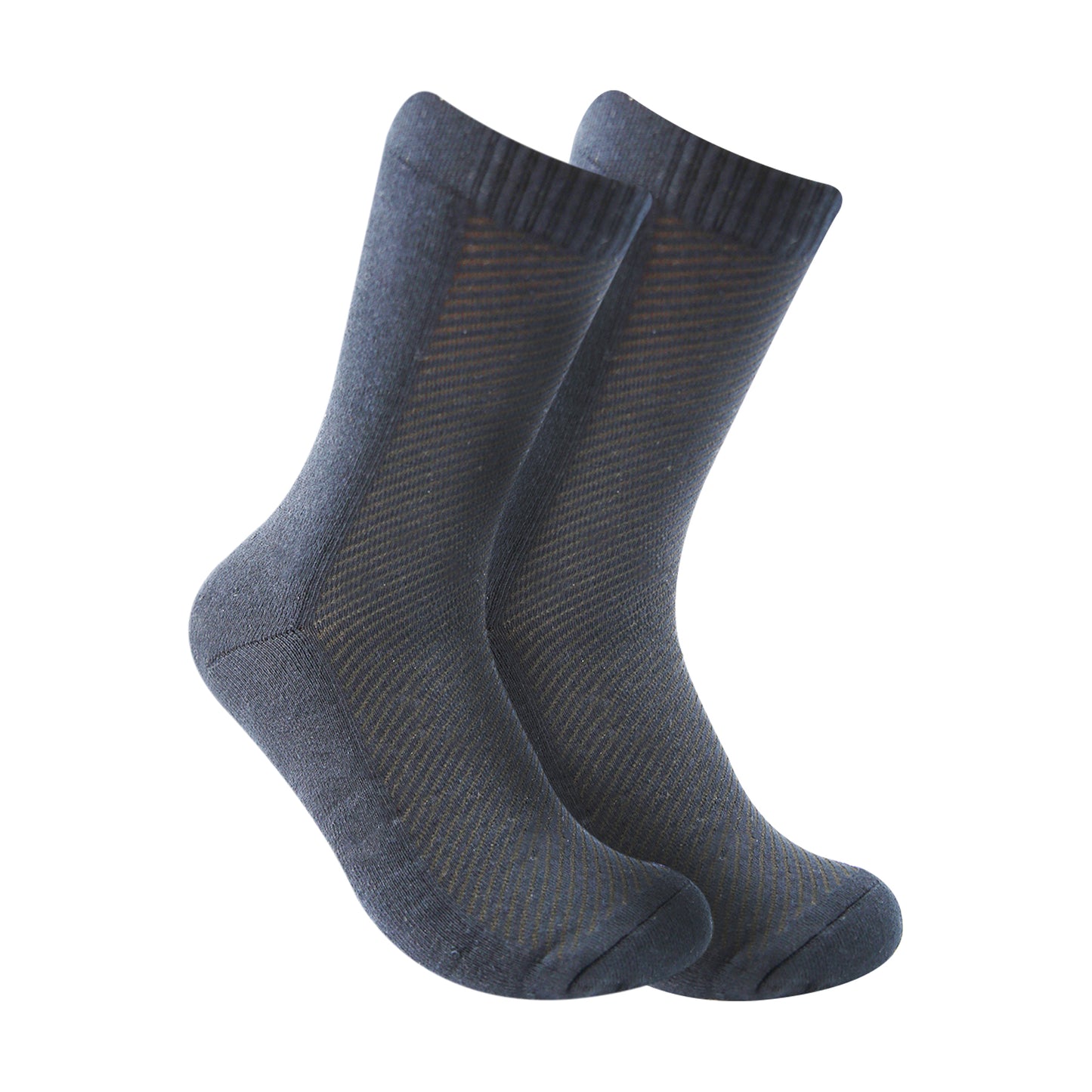 Long Plain Socks Half Terry Navy For Men