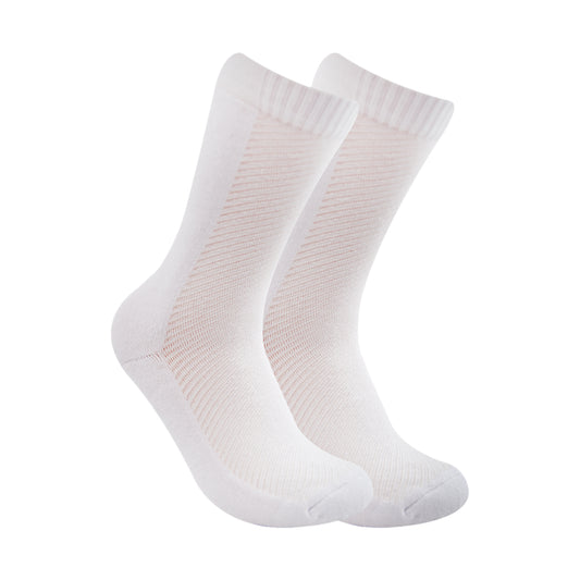 Long Plain Socks Half Terry White For Men