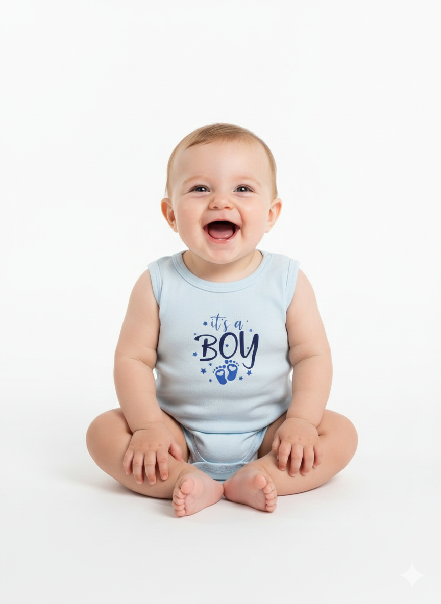 A Pack Of 3 Pieces Sleeveless Baby UnderWear Cotton 100% , Multicolor