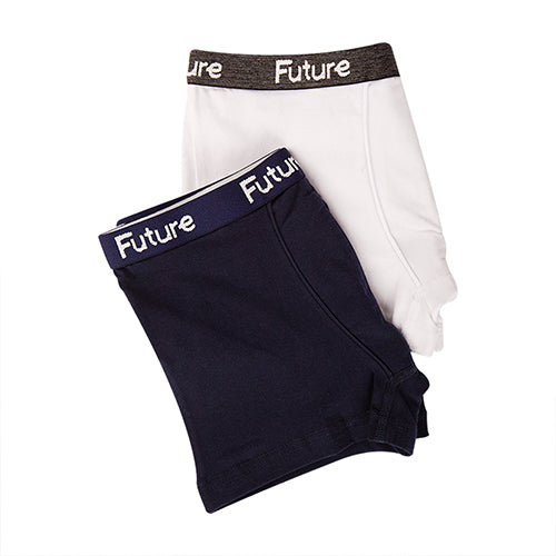 Pack Of 2 Plain Boxers For Boys MultiColoure