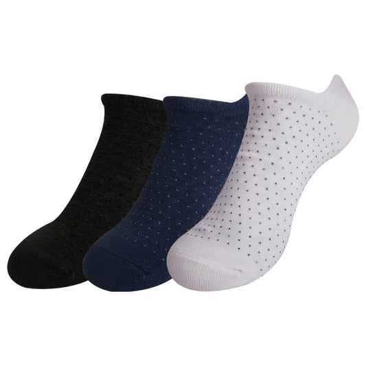 A Pack Of Low Cut Socks Multicolor, 3 Pieces For Women