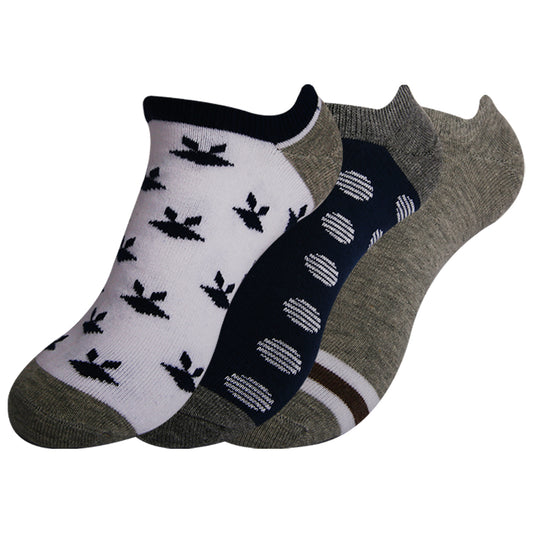 A Pack Of 3 Pieces Low Cut's Socks, MultiColoure