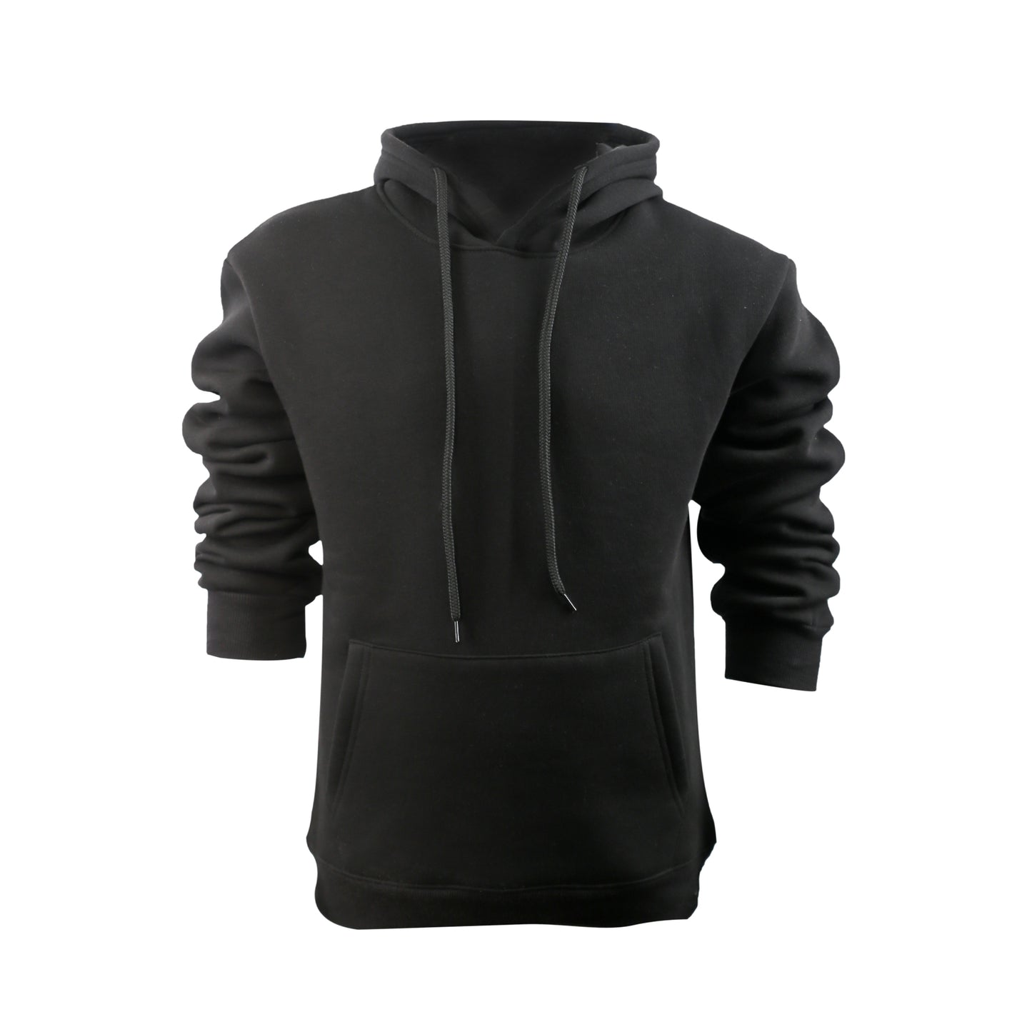 SweatShirt Plain Hoodie Long Sleeve For Kids In Black