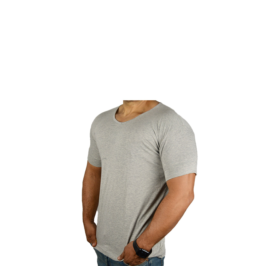 Half Sleeve Undershirt, Grey For men