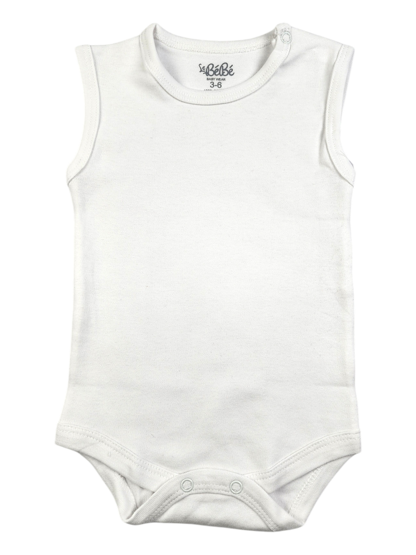 A Pack Of 3 Pieces Sleveeless Baby UnderWear Cotton 100% , MultiColoure