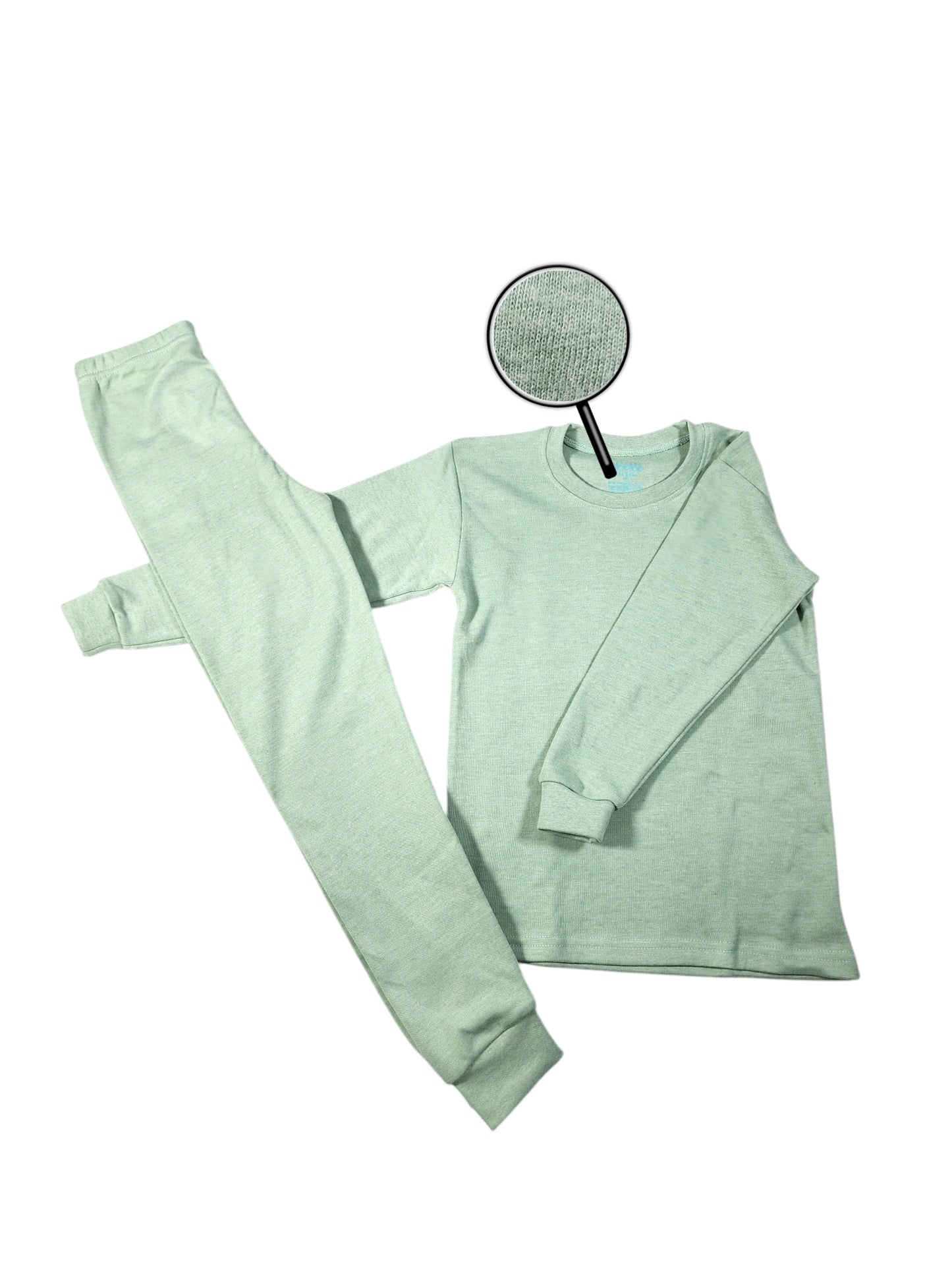 Set Of 2 Comfy Seleeve Sleep Wear MintGreen (T-Shirt+Pants) For Boys&Girls