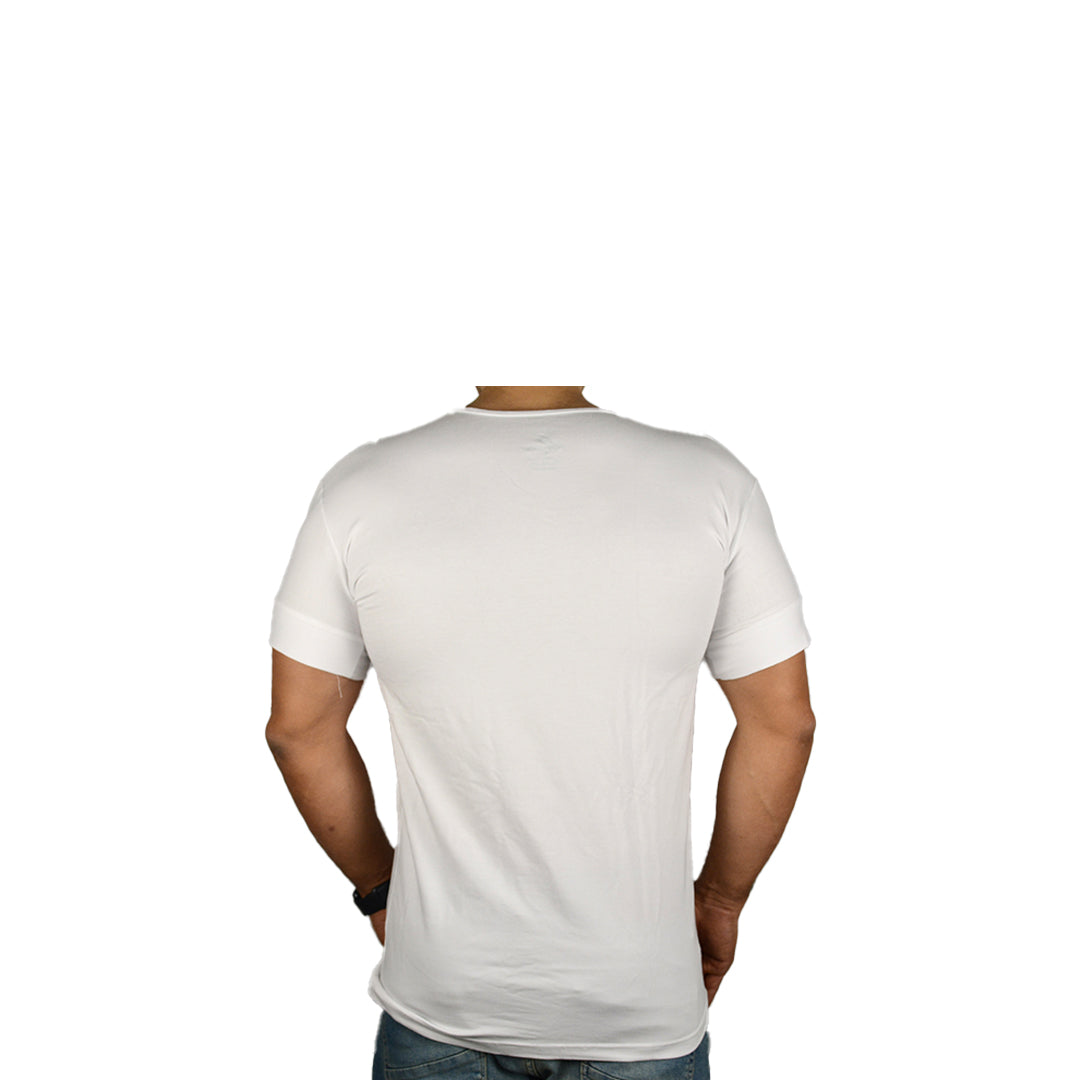 Half Sleeve Undershirt, White For men