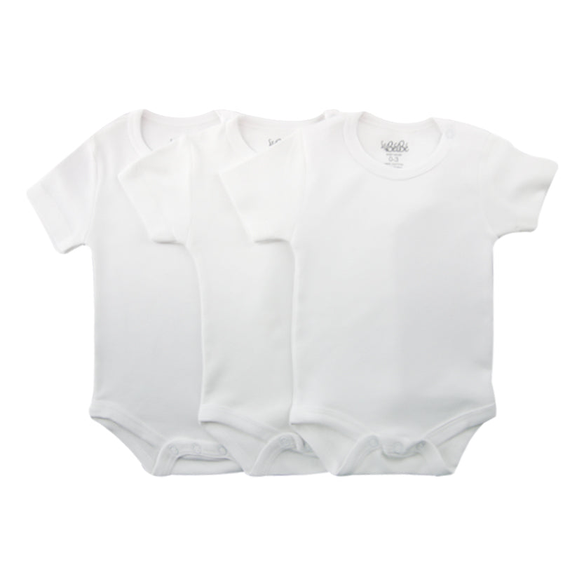 A Pack Of 3 Pieces Half Seeleve Baby UnderWear Cotton 100% , MultiColoure