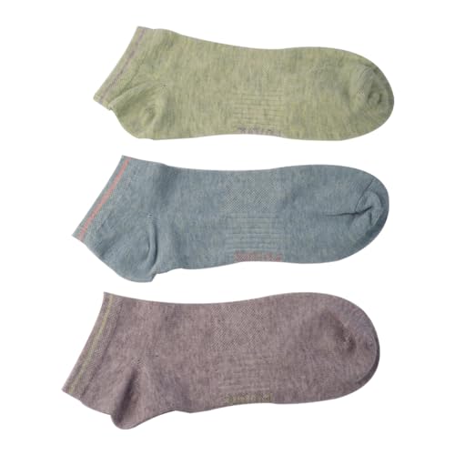 A Pack Of 3 Pieces Ankle Plain Socks MultiColoure