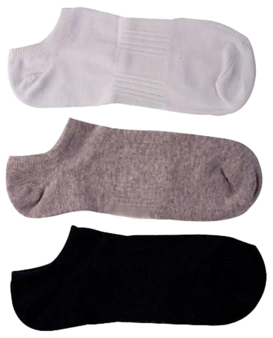 A Pack Of 3 Pieces LowCut Printed Socks MultiColoure For Women