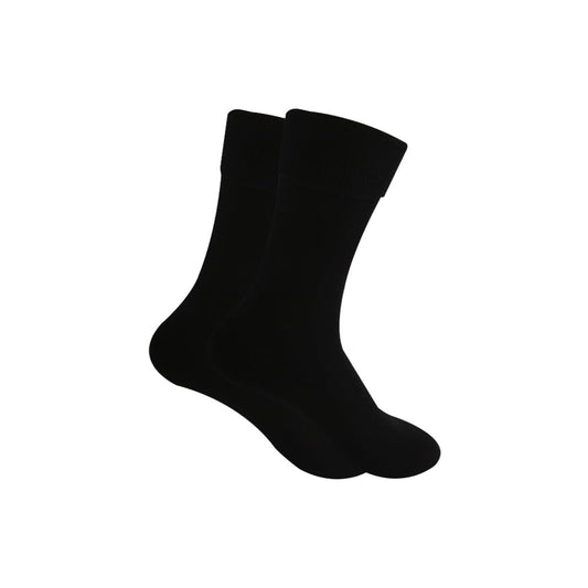 Classic Plain Socks Black For Men