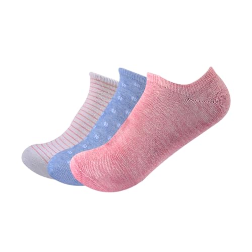 A Pack Of 3 Pieces LowCut Printed Socks For Women MultiColoure