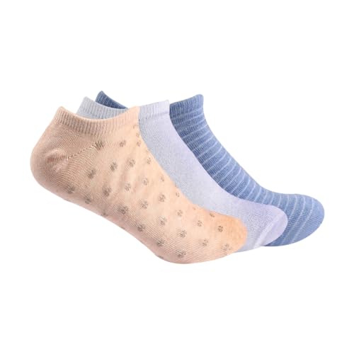 A Pack Of 3 Pieces LowCut Printed Socks For Women MultiColoure