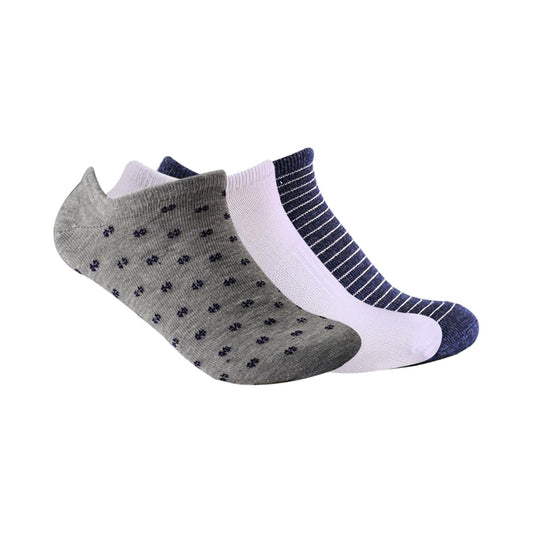 A Pack Of 3 Pieces Printed Ankle Socks MultiColoure For Women