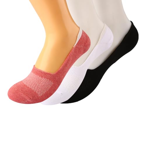 A Pack Of 3 Pieces Invisible Plain Socks MultiColoure ForWomen