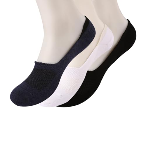 A Pack Of 3 Pieces Inivisible Plain Socks MultiColoure For Women