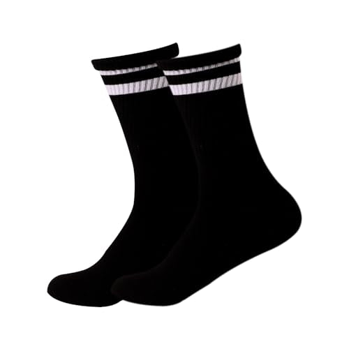 Plain Long Socks Black For Men