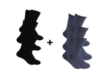 A Pack Of 6 Pieces Contain From ( 6 Classic Socks) MultiColoure For Men