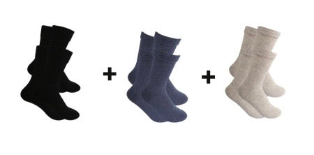 A Pack Of 6 Pieces Contain From ( 6 Classic Socks) MultiColoure For Men