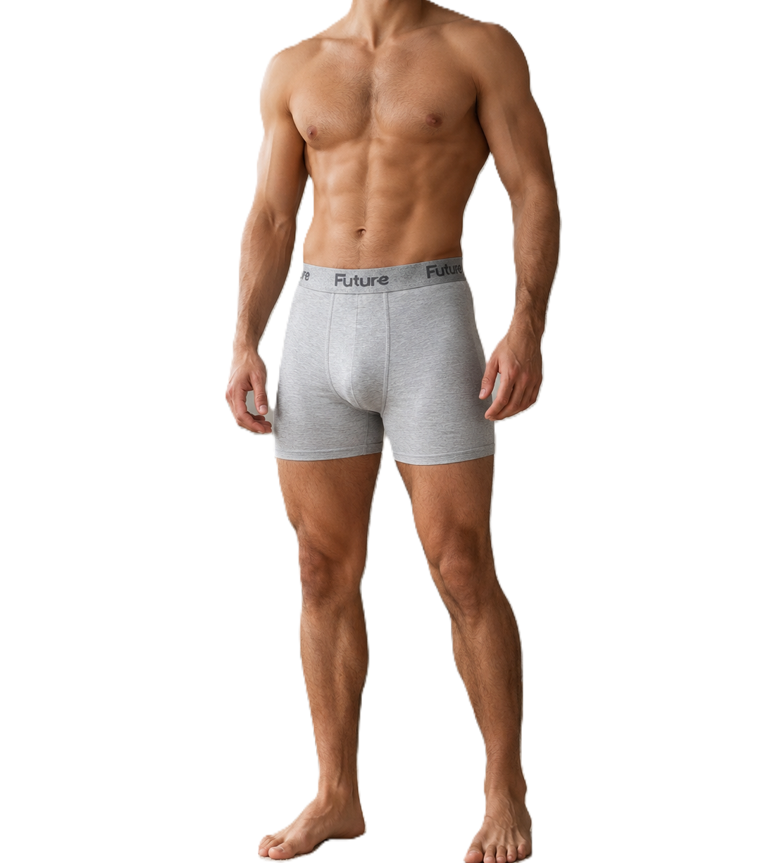 Comfy Long Boxer For Men , Grey