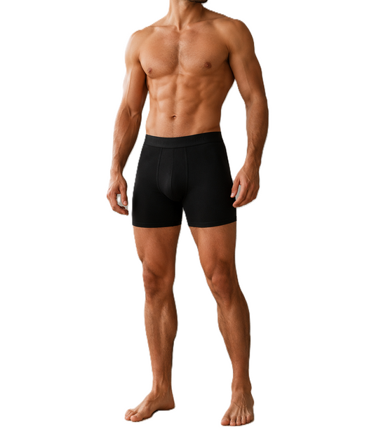 Comfy Long Boxer For Men , Black
