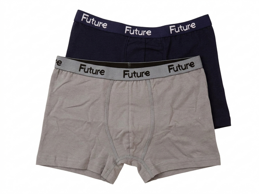 Pack Of 2 Plain Boxers For Kid's Multicolor