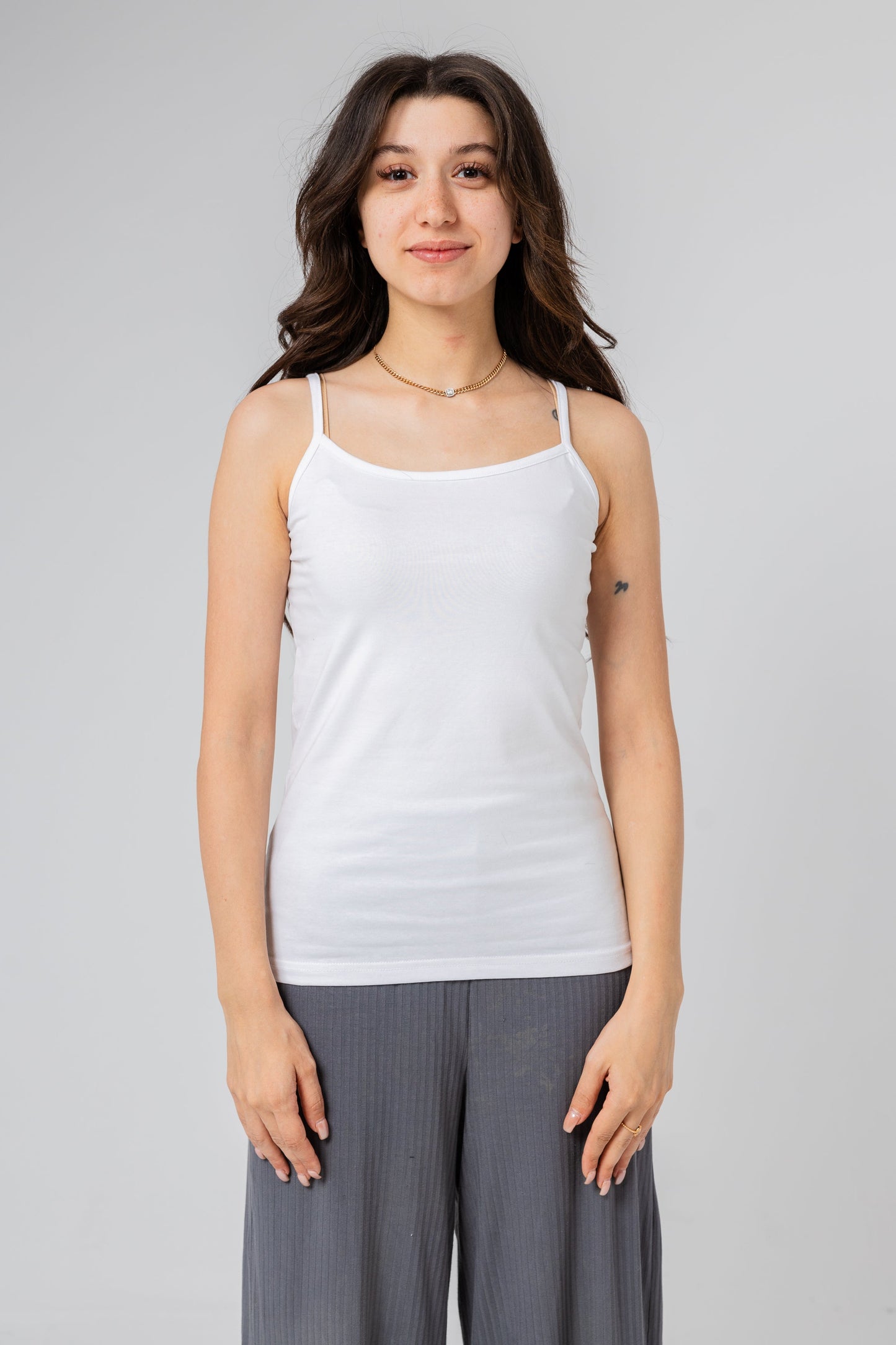 Basic Plain Protel White For Women