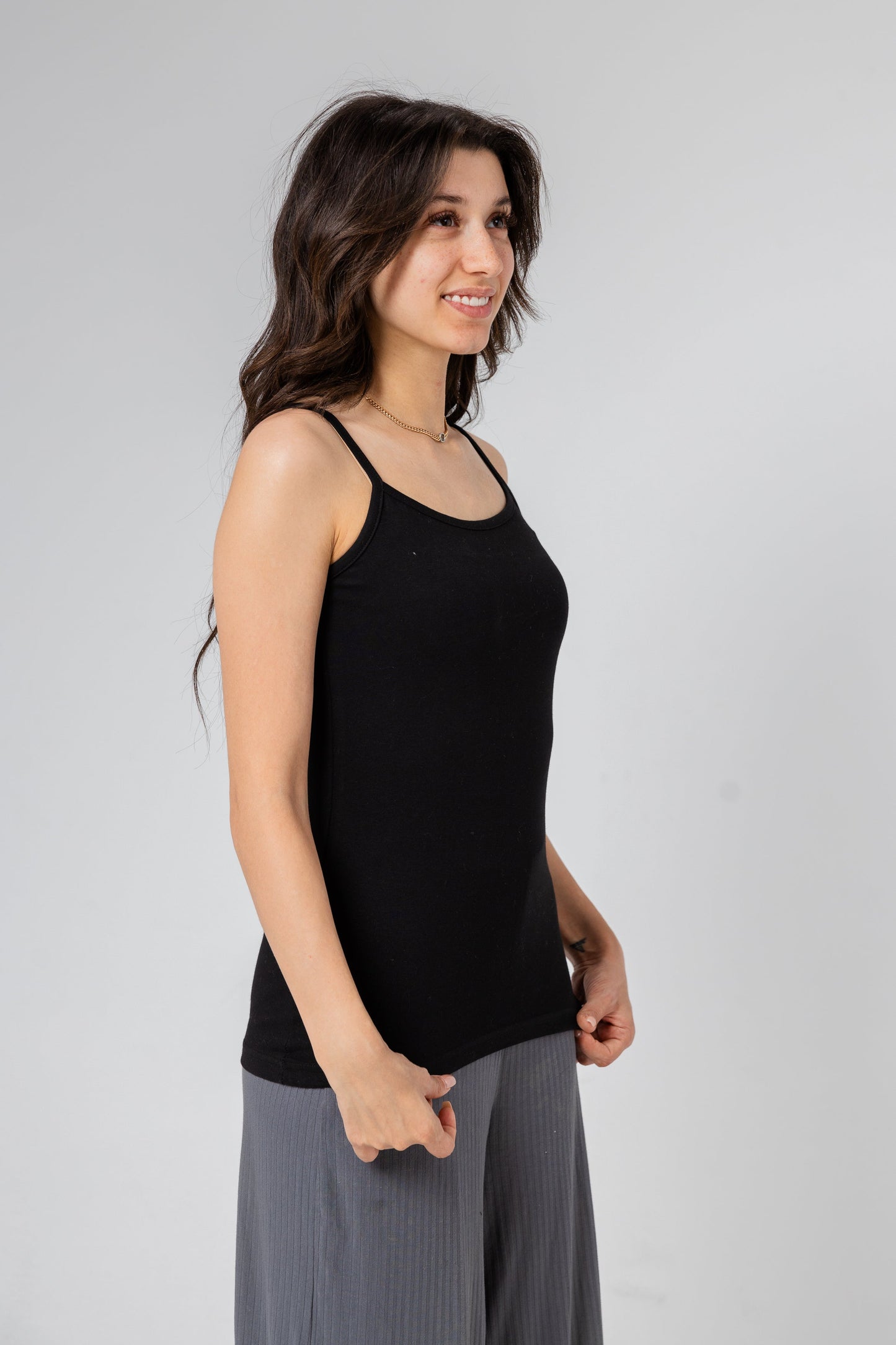 Basic Plain Protel Black For Women